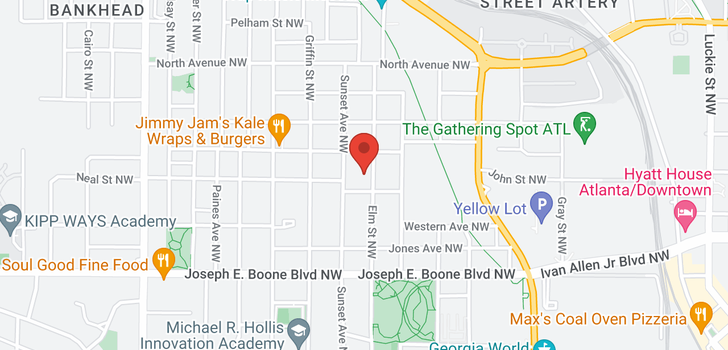 map of 436 Elm Street NW